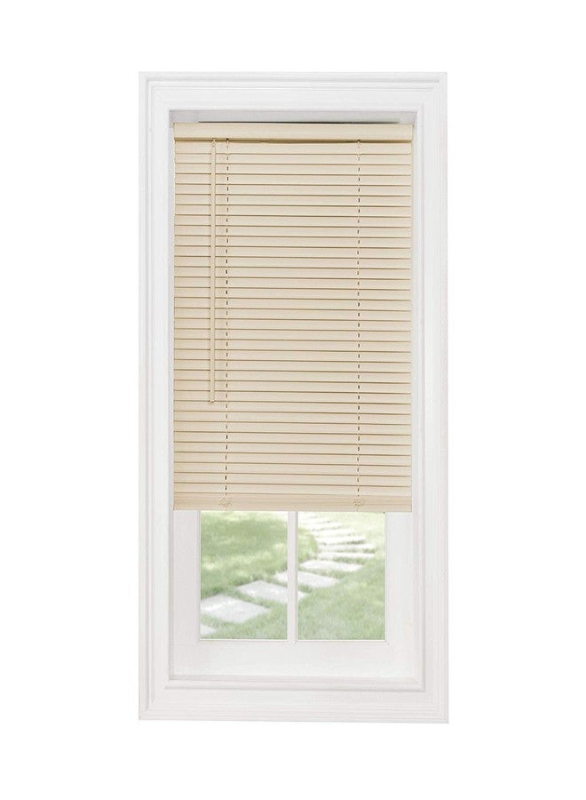 Cordless 1" Light Filtering Mini Blind, 35" Wide x 64" Long, Alabaster